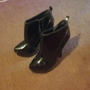 2 pairs of heels and a pair of boots